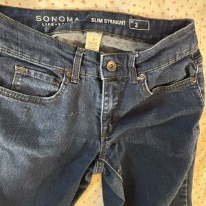 Sonoma Women's Classic Blue Straight Leg Jeans